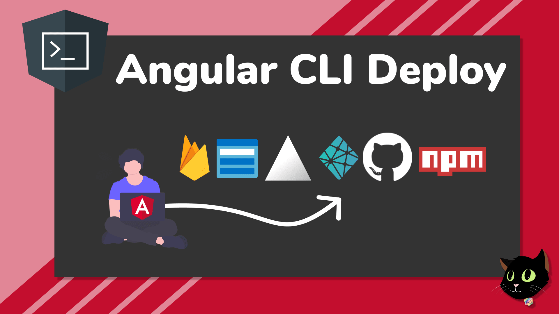 angular cli deploy with images of firebase azure zeit netlify github npm